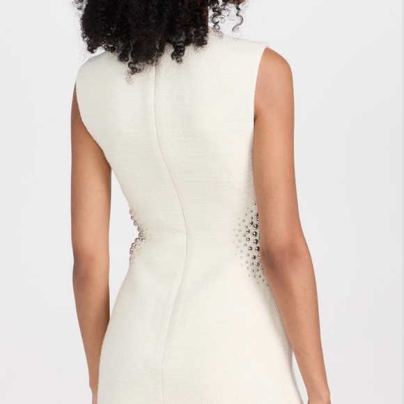 A.L.C. Cream Mini Dress with Silver Accents - Picture 2 of 16